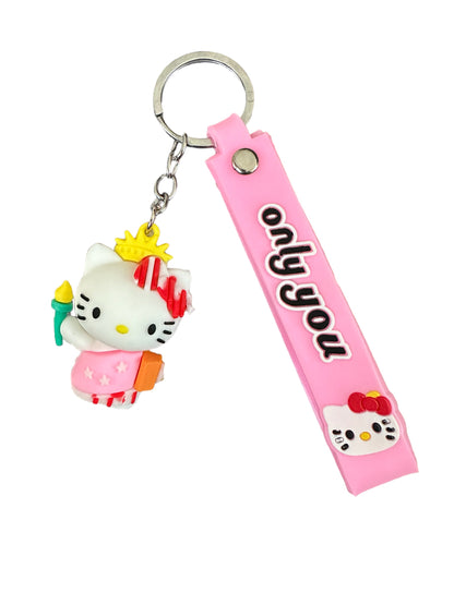 Hello Kitty Anahtarlık-Pembe