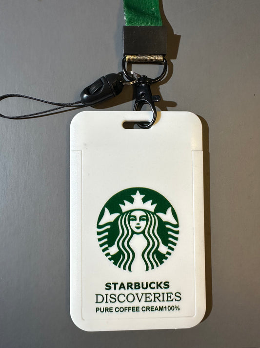 Starbucks - Beyaz Askılı Kartlık